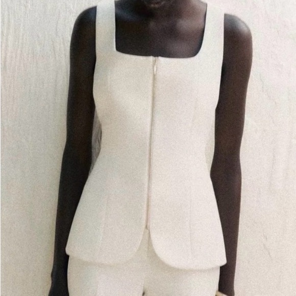 Zara Tops - Zara zip up corset top size small